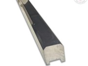 Water Bar Square Water Bar Section - 10mm x 10mm x 2500mm - Polished Silver Anodized